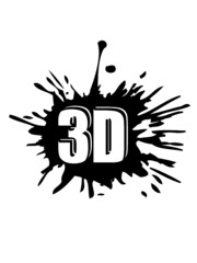 3D Effekt Klecks 