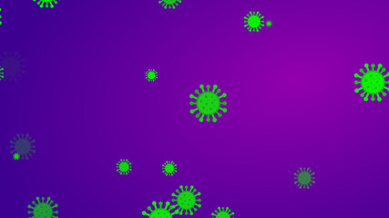 Coronavirus pattern banner background. Abstract healthcare Illustrations concept COVID-19.