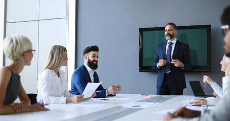 Meeting Corporate Success Business Brainstorming Teamwork Concept