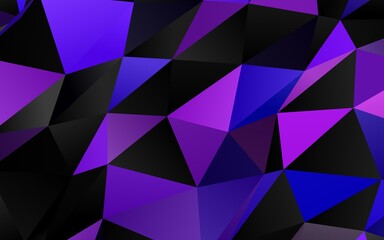 Light Pink, Blue vector triangle mosaic template.