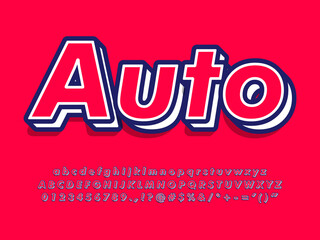 Red Auto Text Effect 