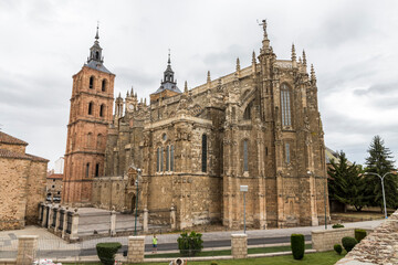 Fototapeta na wymiar Astorga, Spain. Apse of the Cathedral of Saint Mary (Catedral de Santa Maria), in Renaissance and Baroque styles