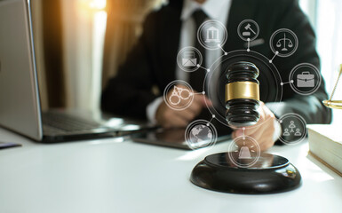 justice and law concept.Male judge Consultation and legal concepts, lawyers, 