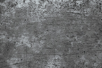 Black and white background of old iron wall.