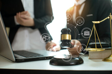 justice and law concept.Male judge Consultation and legal concepts, lawyers, 