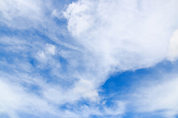 White  clouds on  weather  background ,With in a open sky day