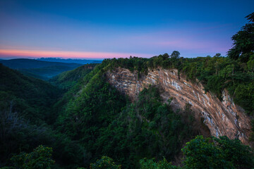 Fototapeta na wymiar Landscape of canyon Nam Nao Phetchabun Province,Thailand.