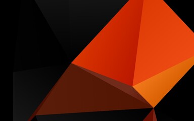Light Orange vector polygon abstract layout.