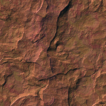 Seamless red stone surface. Red rock texture. Wallpaper or background.