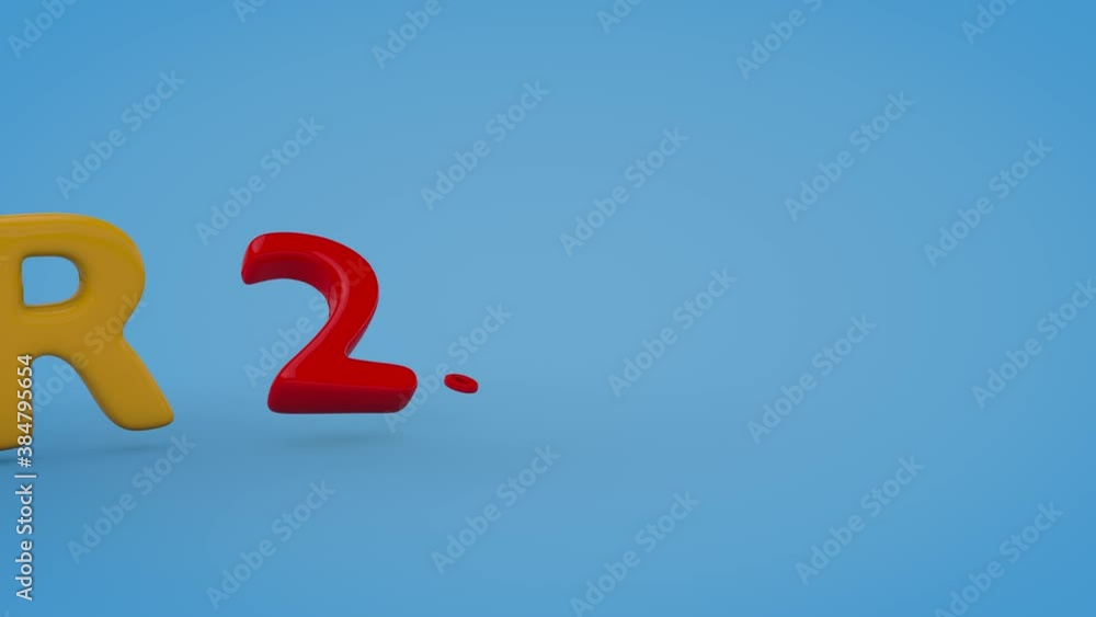Aufkleber 3d animation of the holiday text 