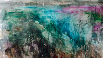 Watercolor drips. Abstract painting. Oil on canvas. Background texture. Modern Wallpaper