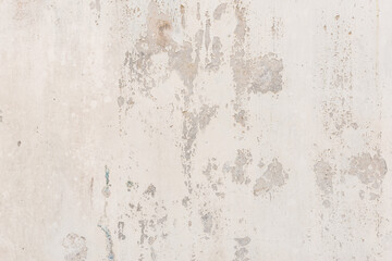 white white background and texture of peeling paint on plaster wall because  old paint expired. - 384796678