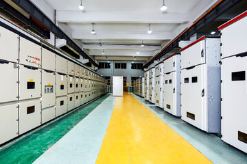 A meter station in a large factory