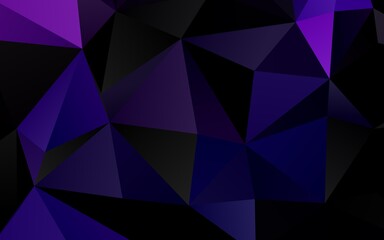 Fototapeta premium Dark Purple vector abstract mosaic background.