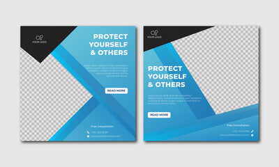 Healthcare & medical banner promotion template 
