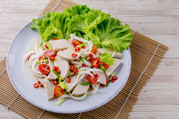 Spicy Vietnamese sausage salad