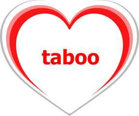 Text Taboo. Security concept