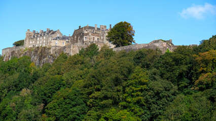 Obraz premium An autumn sunny morning at Stirling Castle in Highlands Scotland UK