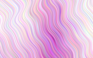 Light Purple vector pattern with liquid shapes.