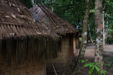 indigenous dwellings of the Jaqueira reserve in Porto Seguro, Bahia.