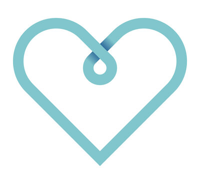 recommend clip art: Heart icon, logo. Love symbol. Gradient vector logo of heart shape made of ribbon. Heart with drop. Love and mercy concept. Vector color illustration, isolated on white background.
