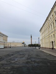 Naklejka premium street in the city