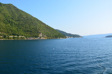 Krajobraz Czarnogóra Zatoka Kotorska góry i morze