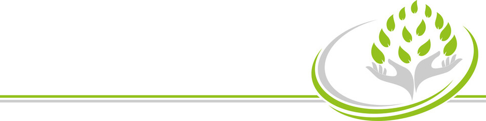 Hände und Blätter, Heilpraktiker, Gärtner, Hintergrund