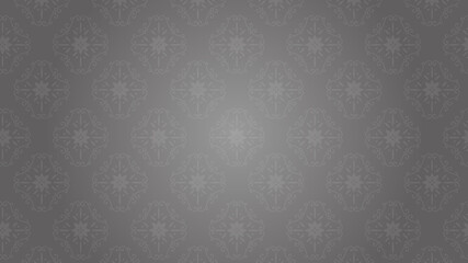 ダマスク模様　シームレスパターン　壁紙 背景　グレー