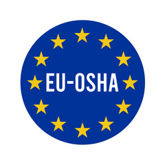 EU-OSHA, European agency for safety and health at work sign