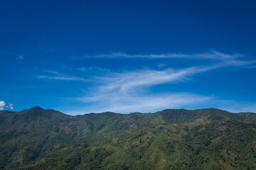 Naklejka premium Colombian landscapes. Green mountains in Colombia, Latin America