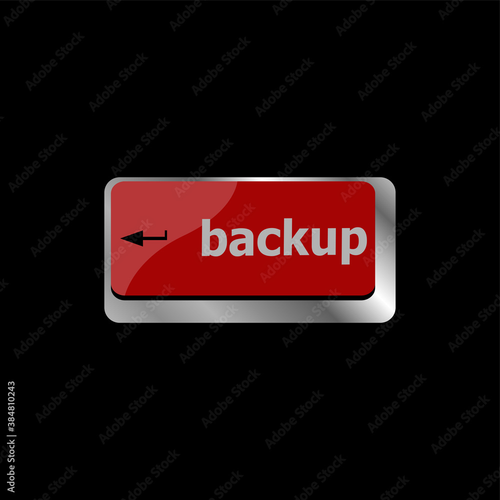 Poster backup computer keyboard key in for archiving and storage