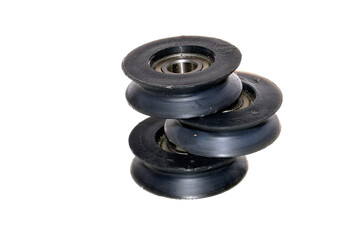 roller in bearing isolated on white background
