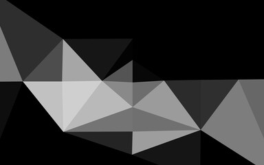 Light Silver, Gray vector low poly layout.