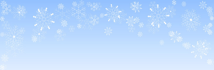 Fototapeta na wymiar snowflakes blue background, winter background design