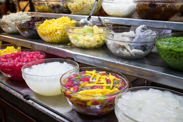 Many Thai Shaved Ice Desserts and Sweet Treats in Thailand at  Street Food Bangkok Thailand