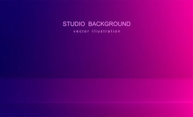 Lilac studio background. Empty space layout. 3d mock up