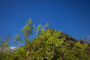 Fototapeta premium Colombian landscapes. Green mountains in Colombia, Latin America