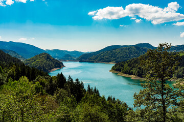 Fototapeta na wymiar Zaovine lake in Serbia