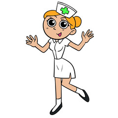A cute nurse will come to help you in the day you hurt.