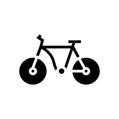 bicycle transport glyph icon vector. bicycle transport sign. isolated contour symbol black illustration © vectorwin