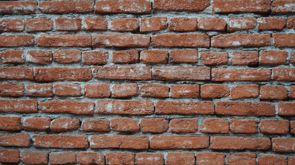 Old red brick wall background