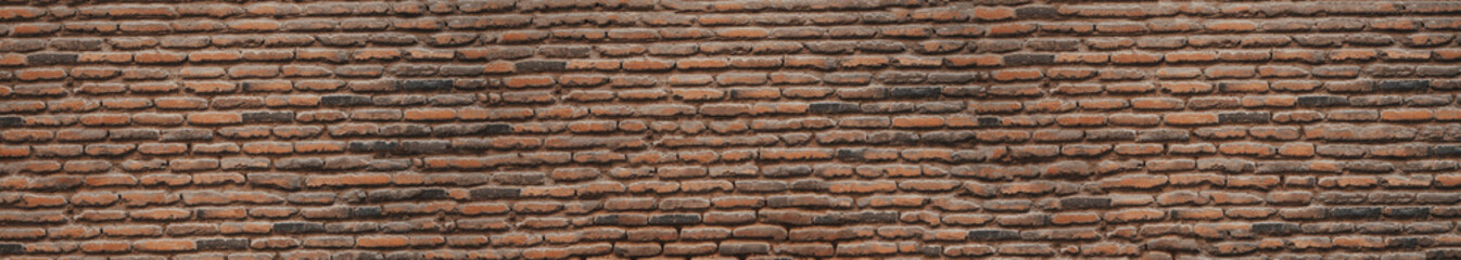 Old red brick wall background 