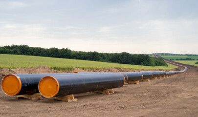 Construction works for Balkan Stream gas pipeline.