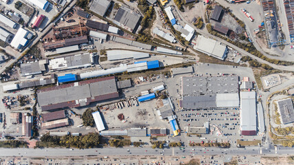 Fototapeta premium Bird's-eye view of the city
