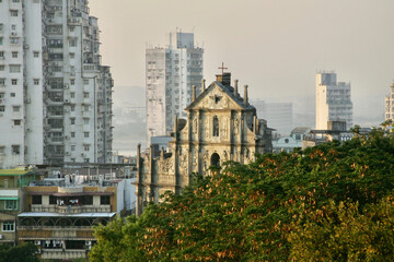 Fototapeta na wymiar st. pauls church in macao