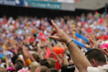 people in the stadium