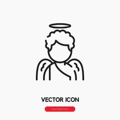 angel icon vector sign symbol