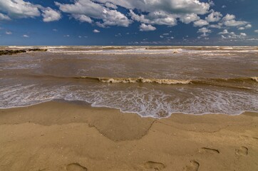Seascape - Beach and rough sea