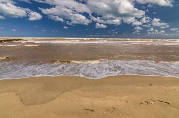 Fototapeta na wymiar Seascape - Beach and rough sea